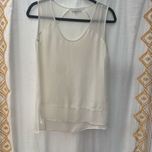 STATE Cream Sleeveless Blouse